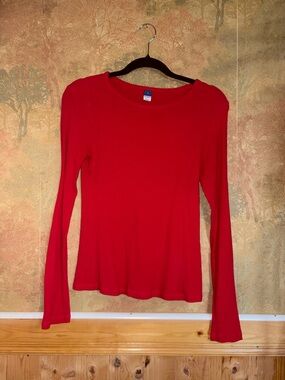 Old Navy ~ Red Ribbed Longsleeve